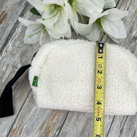 Kate Spade Sherpa Cosmetic Makeup Pouch Travel Bag Purse - Picture 7 of 11